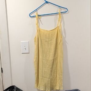 BCBGeneration Light Yellow Pleated Dress